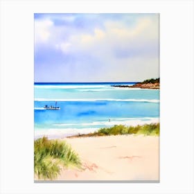 Fisherman'S Beach, Australia Watercolour Canvas Print