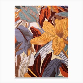 Fall Botanicals Iris 1 Canvas Print