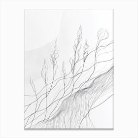 Abstract Line Drawing 9 Canvas Print