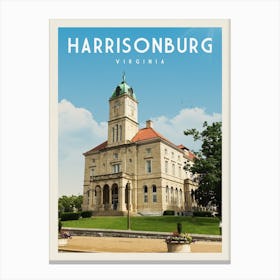 Harrisonburg Virginia Travel Poster Copy Canvas Print
