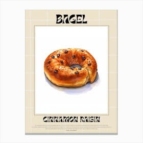 Cinnamon Raisin Bagel 7 Canvas Print