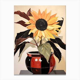 Bouquet Of Sunflower Flowers, Autumn Fall Florals Painting 1 Canvas Print