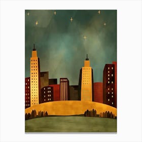 Cityscape Stock Videos & Royalty-Free Footage Canvas Print