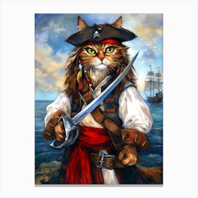 Pirate Cat 1 Canvas Print