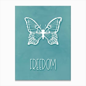 Freedom Butterfly Canvas Print