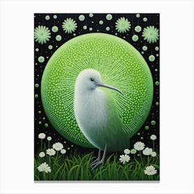 Ohara Koson Inspired Bird Painting Kiwi 2 Canvas Print
