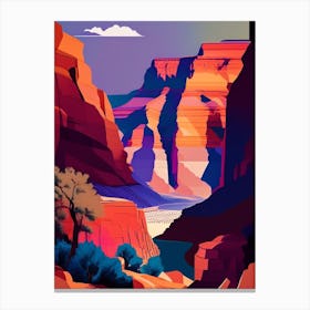 Grand Canyon National Park United States Of America Pop MatisseII Canvas Print