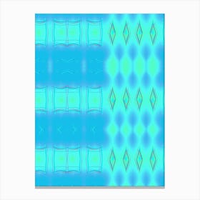 Blue And Green Abstract Canvas Print