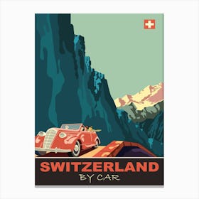 Switzerland By Car Canvas Print
