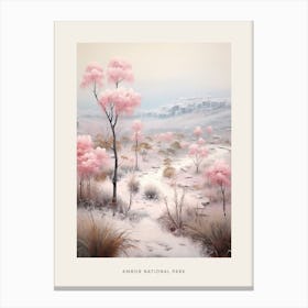 Dreamy Winter National Park Poster  Ambor National Park Bolivia 1 Canvas Print