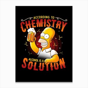 Beer Chemistry Canvas Print