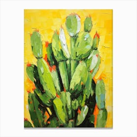 Cactus Painting Nopal Cactus 4 Canvas Print