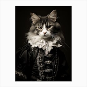 Cat in Clothes Canvas Print