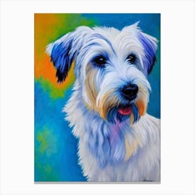 Skye Terrier Fauvist Style dog Canvas Print