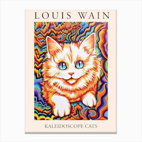 Louis Wain, Kaleidoscope Cats Poster 8 Canvas Print