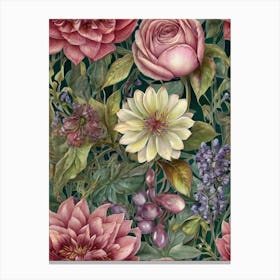 Dahlias 6 Canvas Print