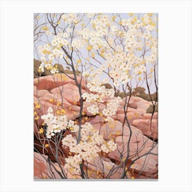 Babys Breath 2 Flower Painting Canvas Print