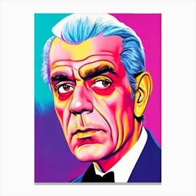 Boris Karloff Pop Movies Art Movies Canvas Print