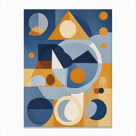 Modern Geometric Shapes Art Print (6) Canvas Print