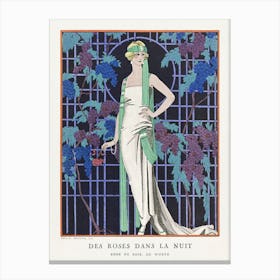 Des Robes Dans La Nuit Robe Du Soir, De Worth (1921), George Barbier Canvas Print