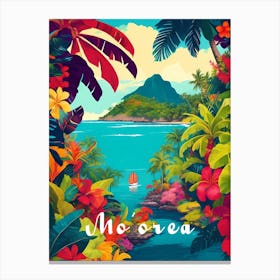 Moorea French Polynesia South Pacific Canvas Print