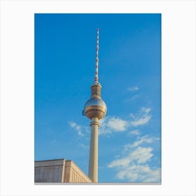 The Tv Tower Of Berlin Located On The Alexanderplatz 3 Canvas Print