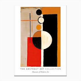 Orange Tones Abstract Painting 2 Exhibition Poster Canvas Print