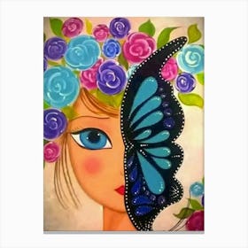 Butterfly Painting Canvas Print