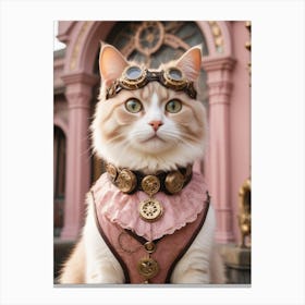 Steampunk Cat 9 Canvas Print