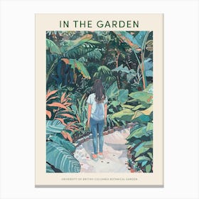 In The Garden Poster University Of British Columbia Botanical Garden Canada Canvas Print
