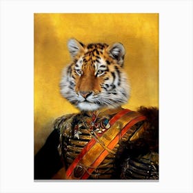 Captain Tiger Tygo Pet Portraits Canvas Print