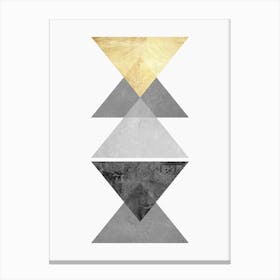 Geometric art with textures 3 Canvas Print