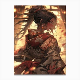 Samurai Girl 2 Canvas Print