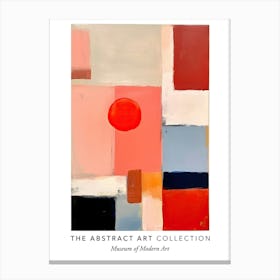 Colourful Abstract 3 Exhibition Poster Canvas Print
