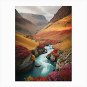 Valley Of Flowers Canvas Print