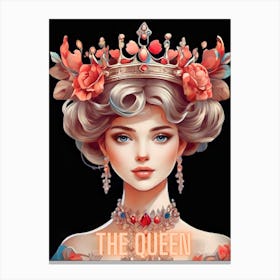 The Floral Queen Art Print Canvas Print