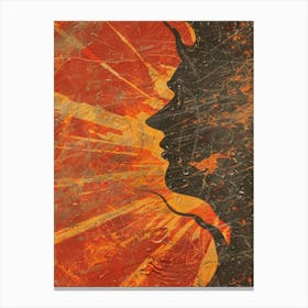 Silhouette Of A Woman 65 Canvas Print