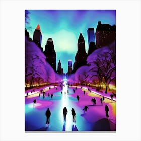 Skating Central Park (1) Canvas Print