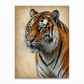 Tiger Portrait Canvas Print