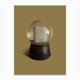 Urban Snow Globe Canvas Print