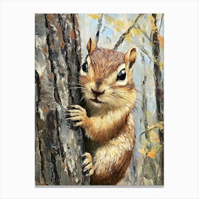 Chipmunk In The Woods 3 Canvas Print