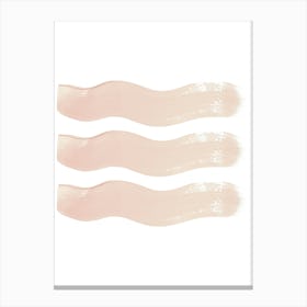 Three Blushes On A White Background Canvas Print