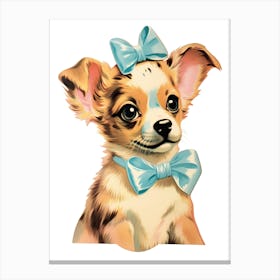 Vintage Dog Kitsch 4 Canvas Print