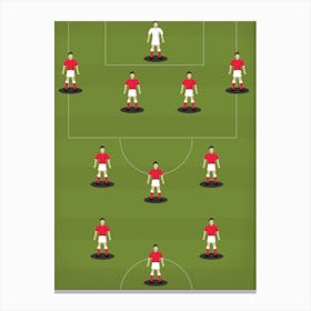 Football Formation Canvas Print