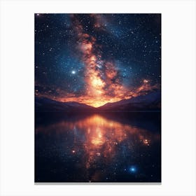 Milky Over Lake 14 Canvas Print