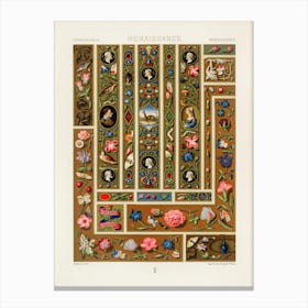 Renaissance Pattern, Albert Racine 2 Canvas Print