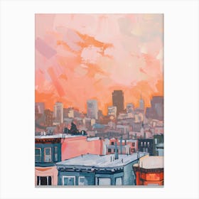 San Francisco Rooftops Morning Skyline 1 Canvas Print