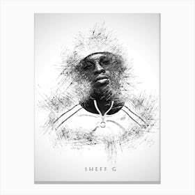 Sheff G Rapper Sketch Canvas Print