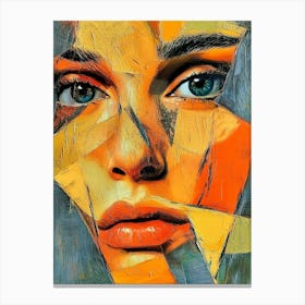 Abstract Face Canvas Print