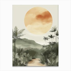 Jungle Landscape Canvas Print